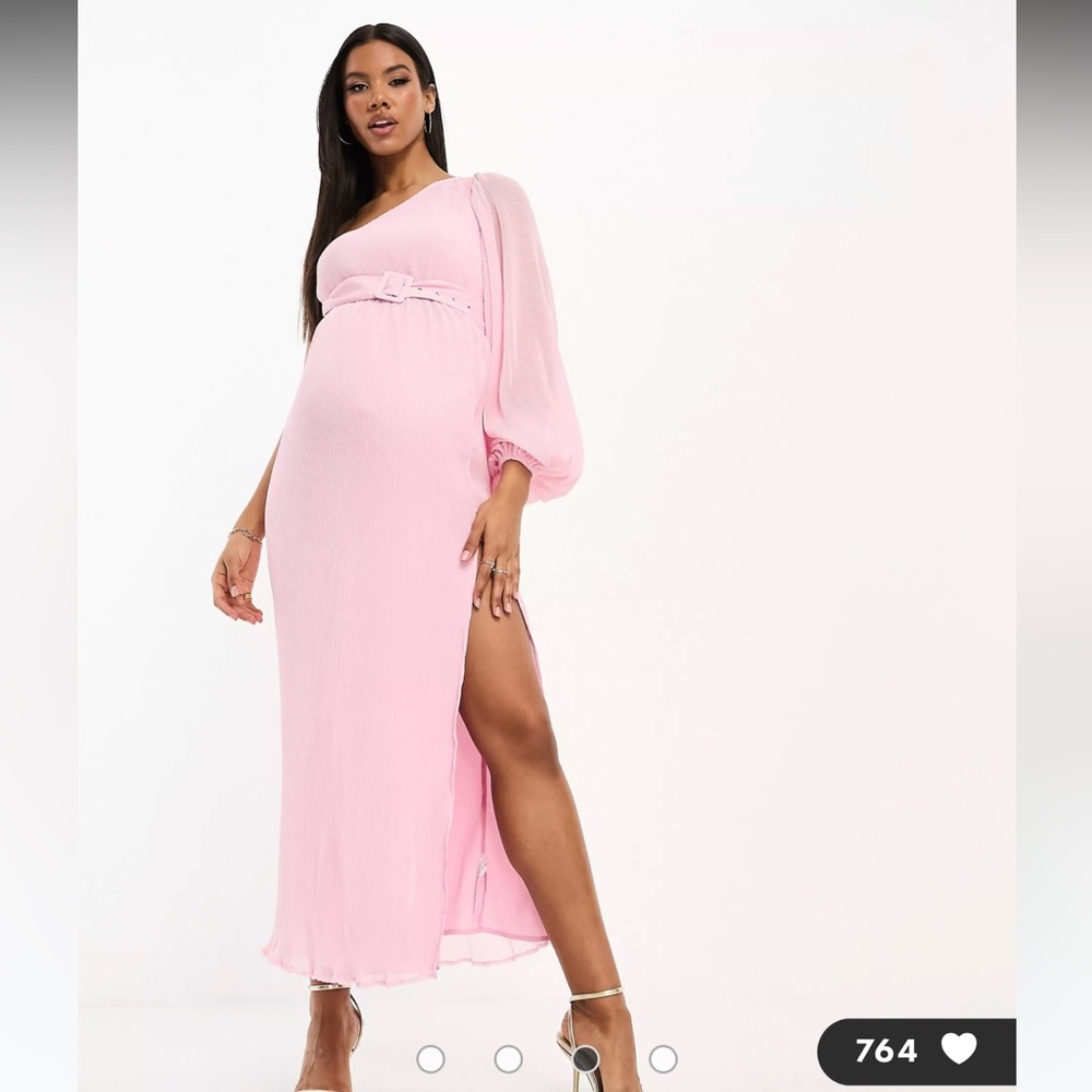 Gorgeous maternity gown dress pink